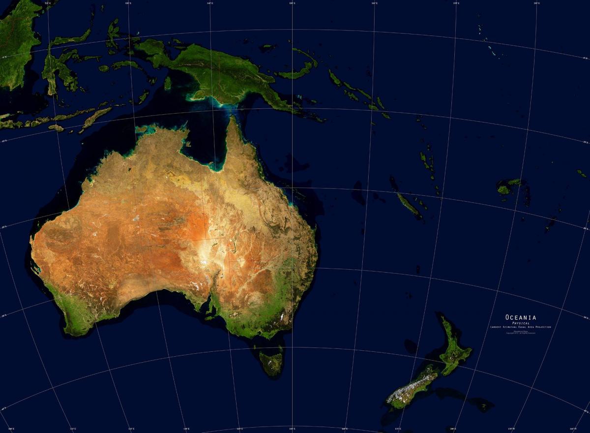 карта неба Австралии
